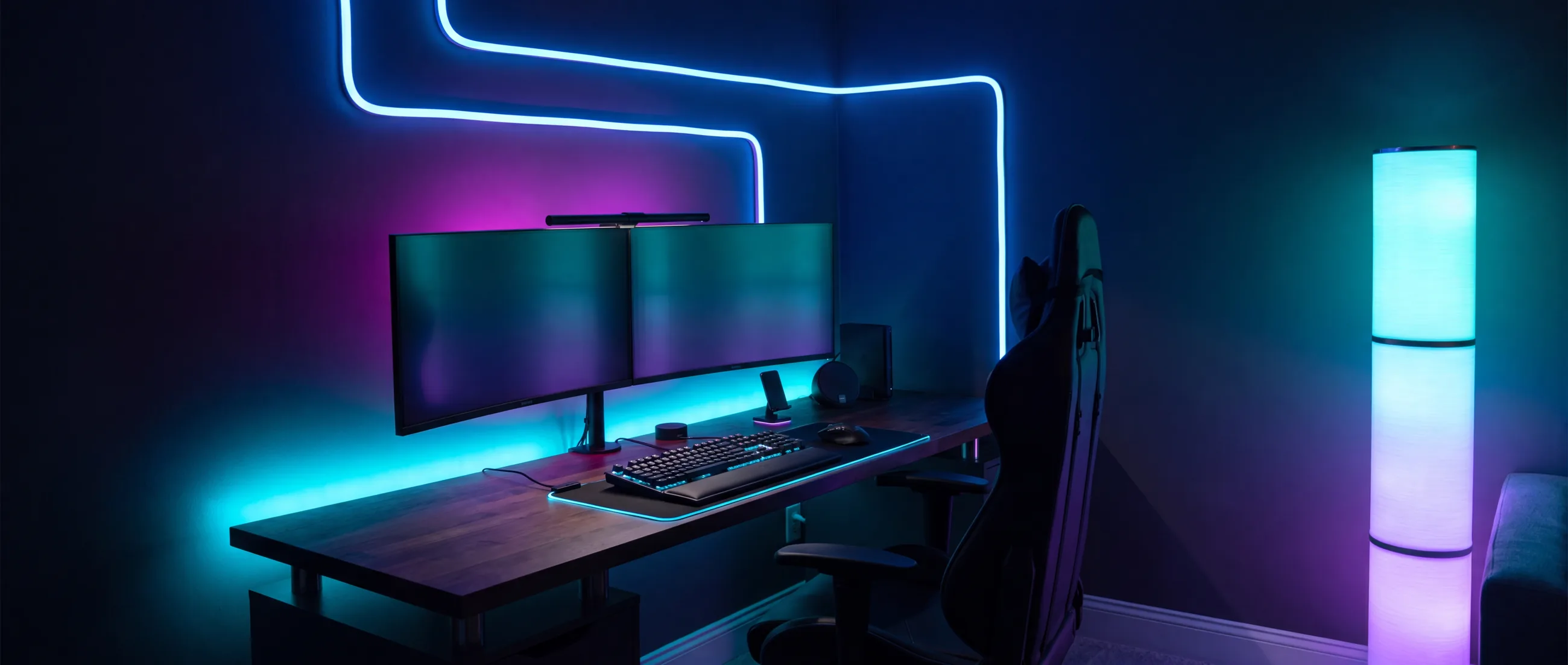 Gaming Room with Smartio smart lighting