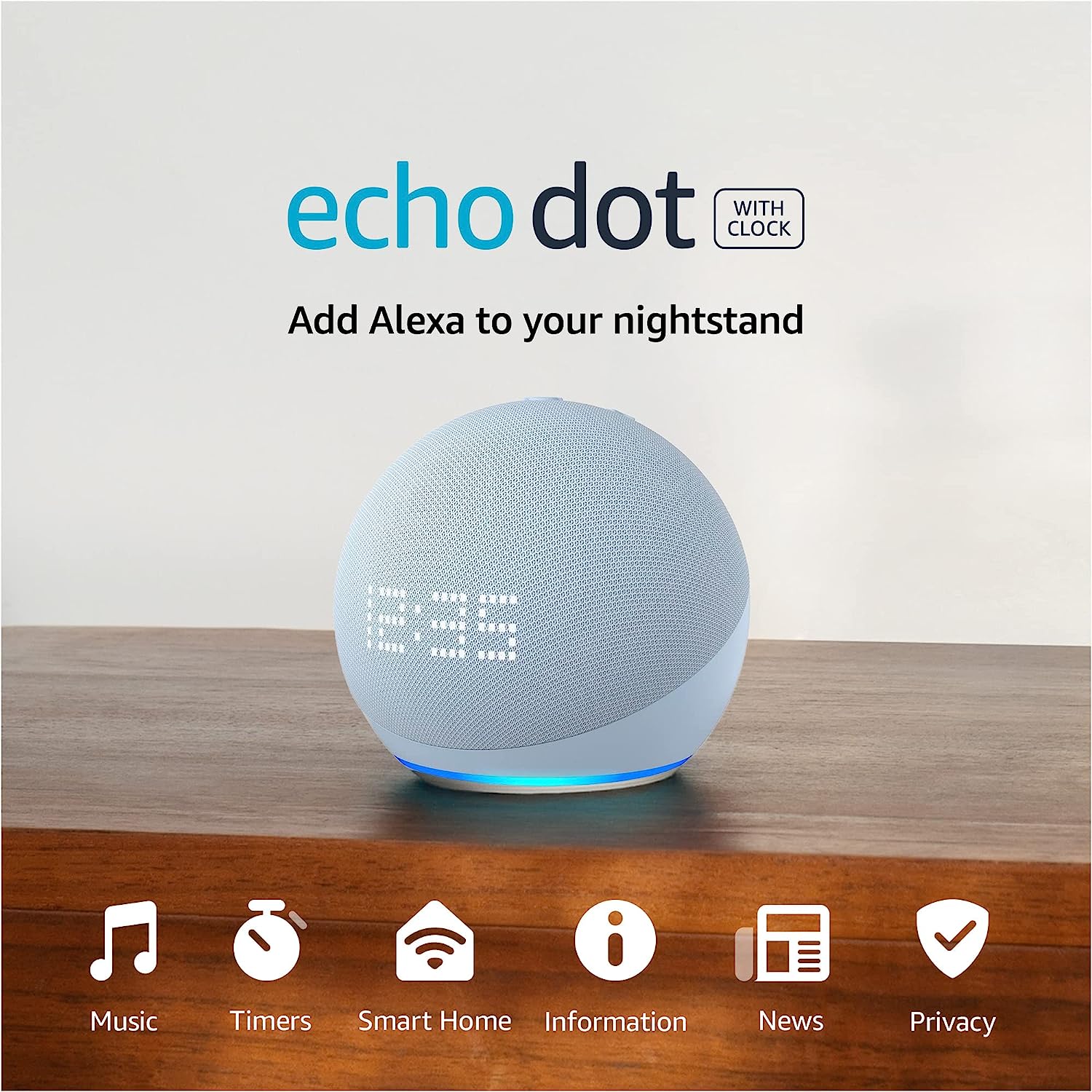 All-new Echo Dot 5th gen with Clock & Alexa ⏰