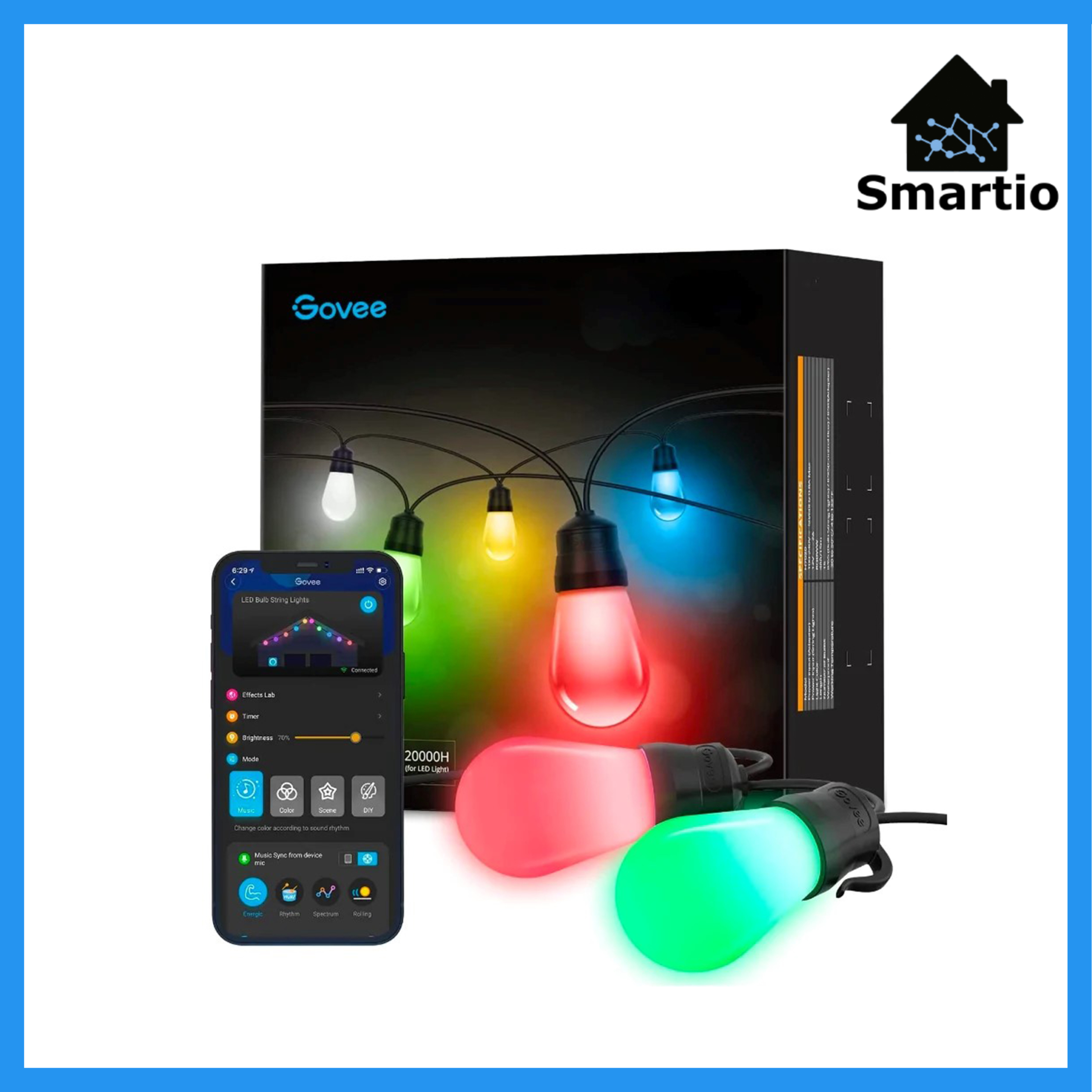 Govee Rgbic Smart Outdoor String Lights Smartio Lebanon