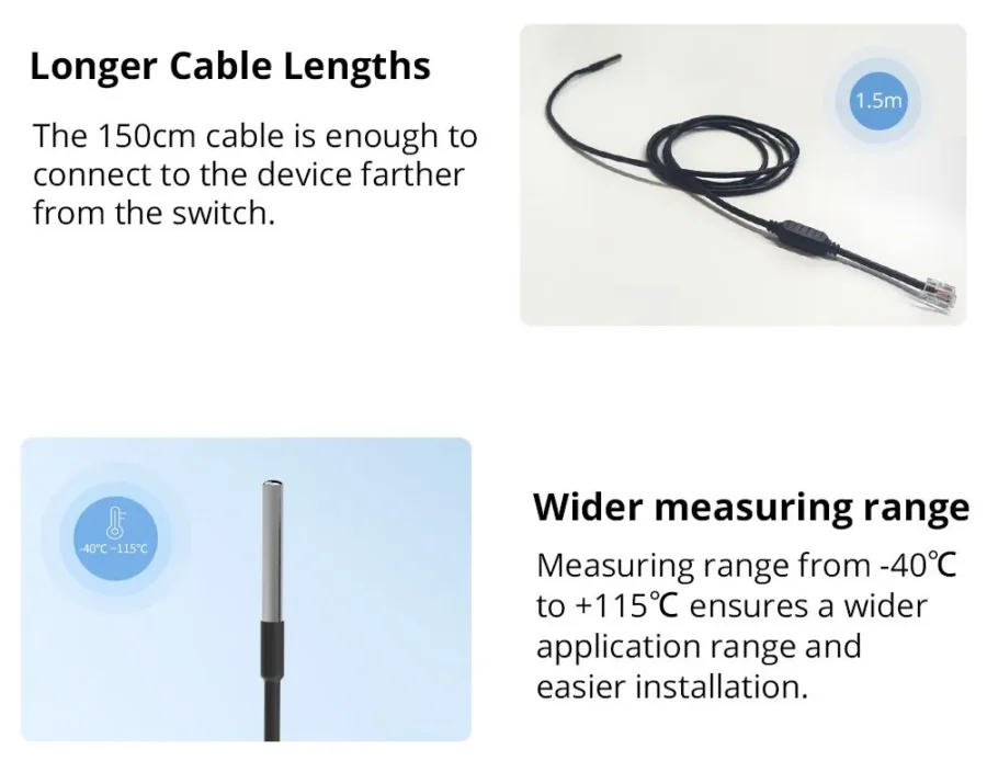 Sonoff WTS01 Waterproof Temperature Sensor