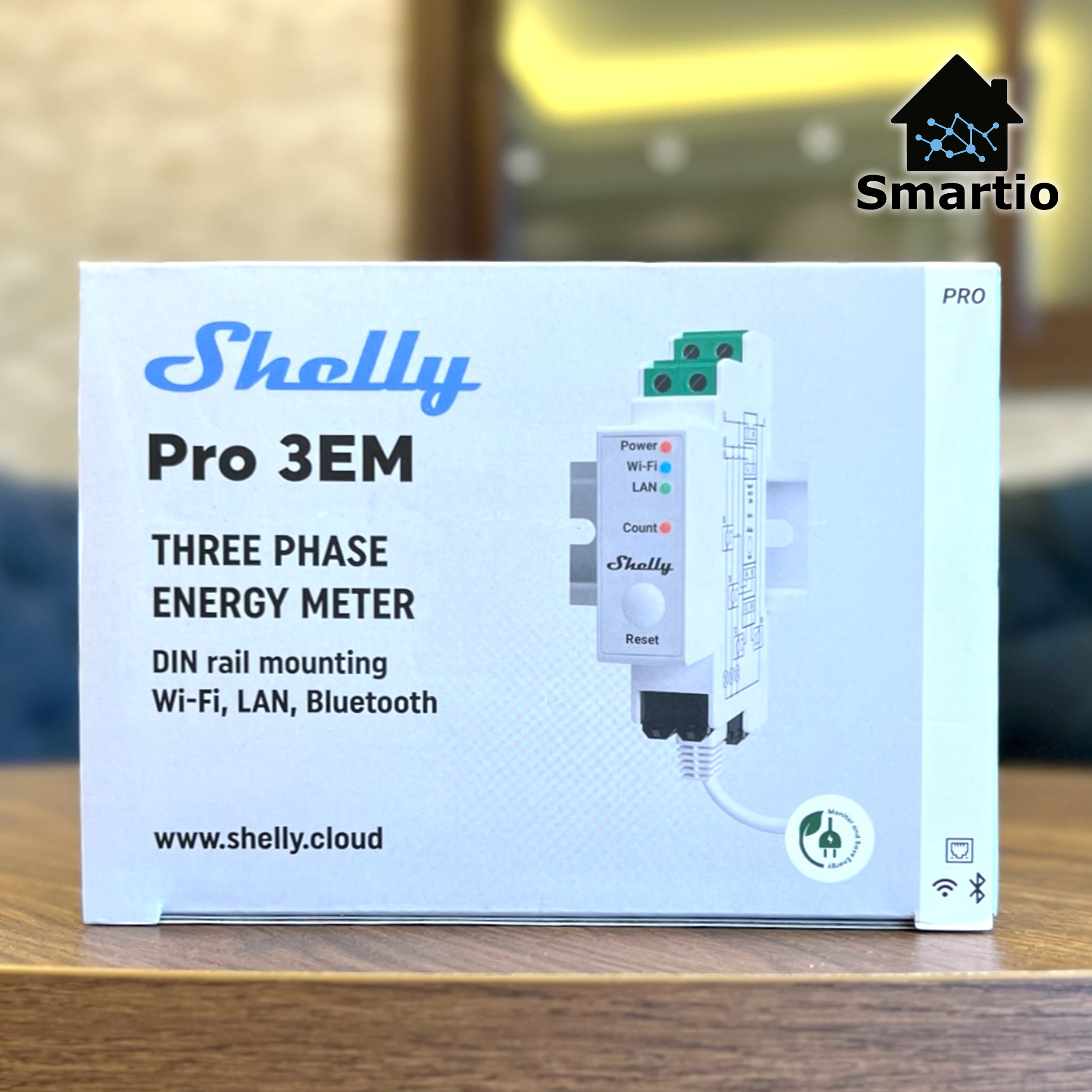 Shelly PRO 3EM | Smartio Lebanon | Smart Home Lebanon