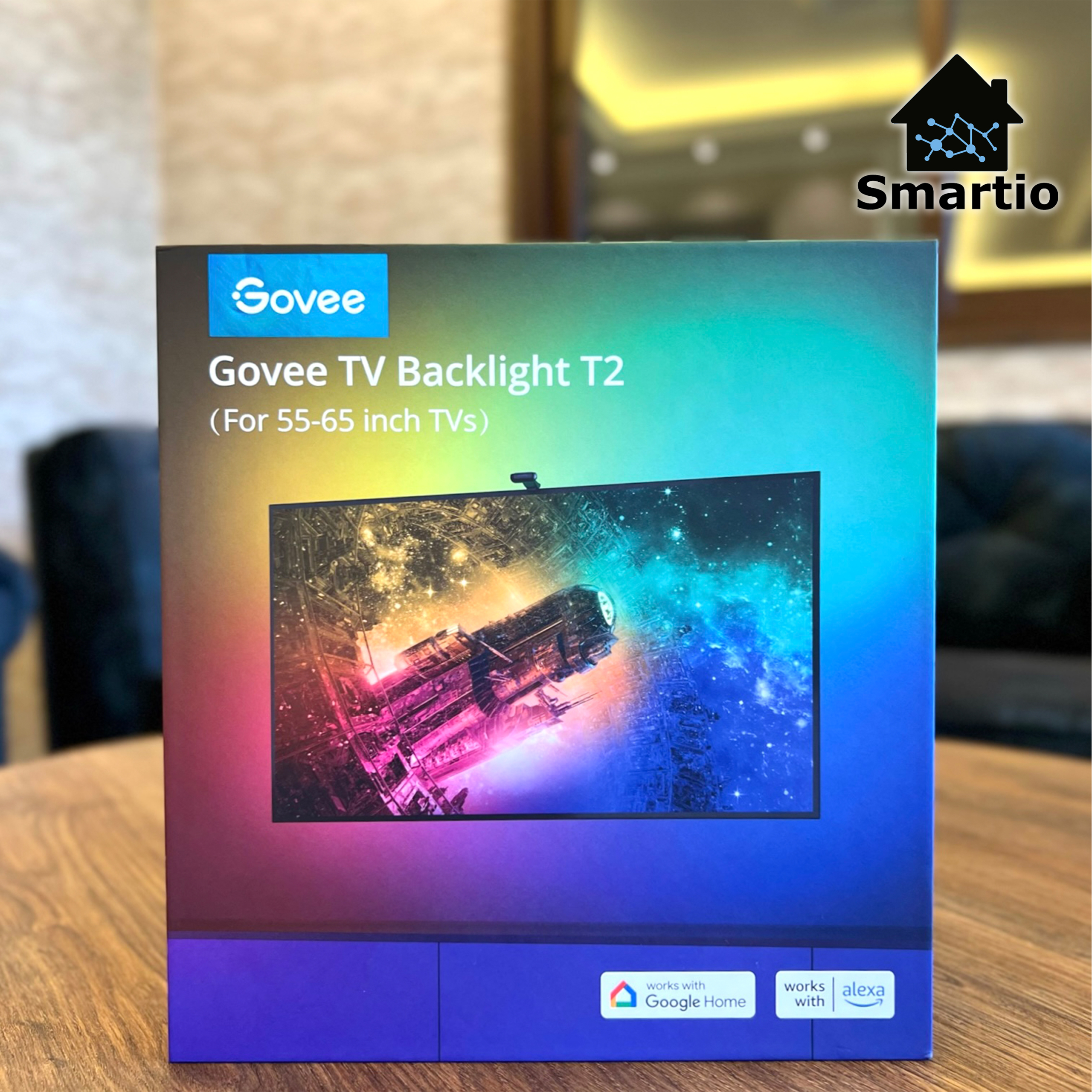 Govee Envisual TV Hintergrundbeleuchtung T2 Mit Dual-Kamera 55-65 TV PC,  RGBIC W