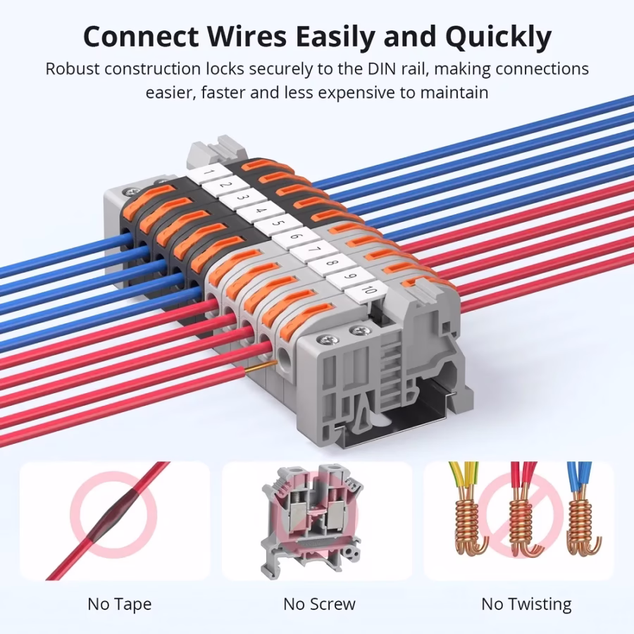 Sonoff Din Rail Wire Connectors view 6