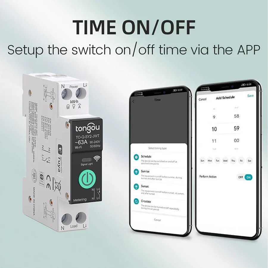 Tongou Smart Circuit Breaker  Tuya/Smart Life Compatible