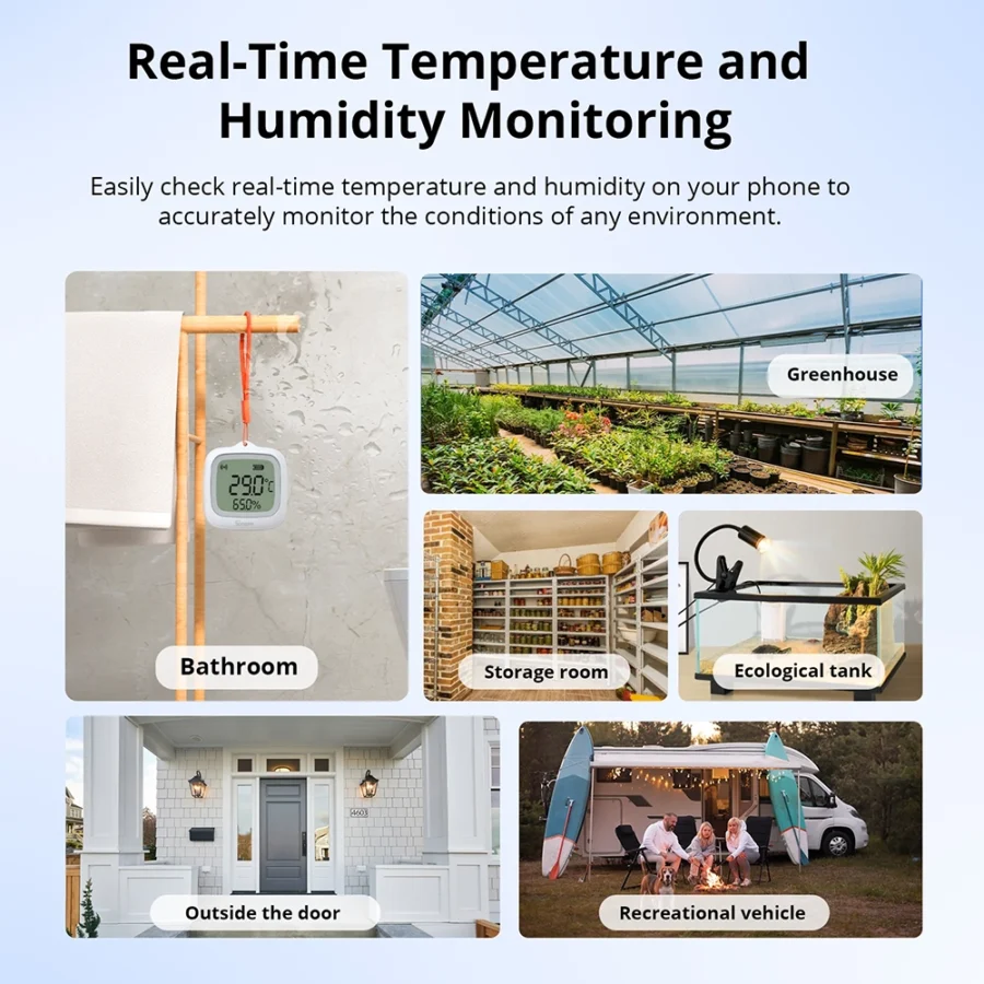 Sonoff IP65 Zigbee LCD Thermometer SNZB-02WD
