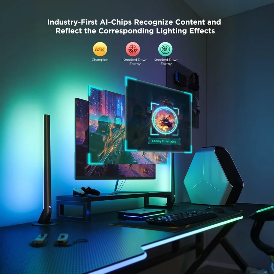 Govee HDMI 2.1 Sync Box Kit 2 for 27-34 inch PCs
