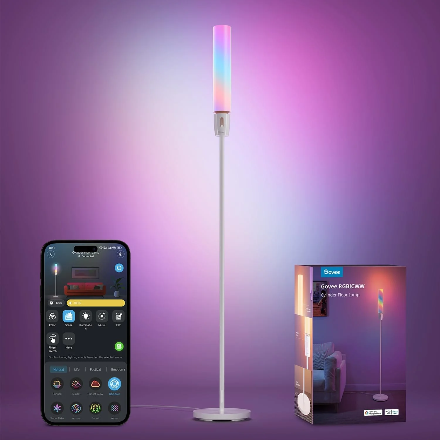 Govee Cylinder Floor Lamp