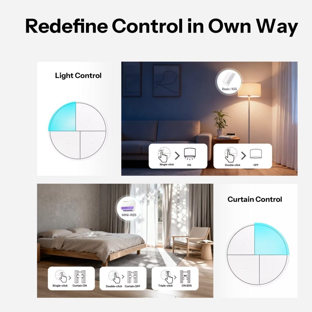 Sonoff Orb 4-in-1 Zigbee Smart Scene Button | SNZB-01M view 5