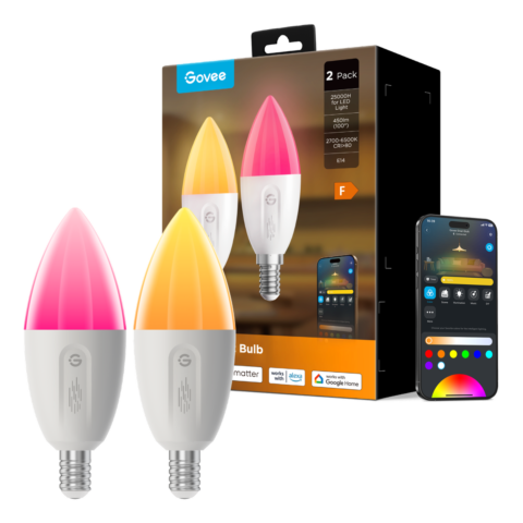 Govee E14 Smart LED Bulb | 2-Pack